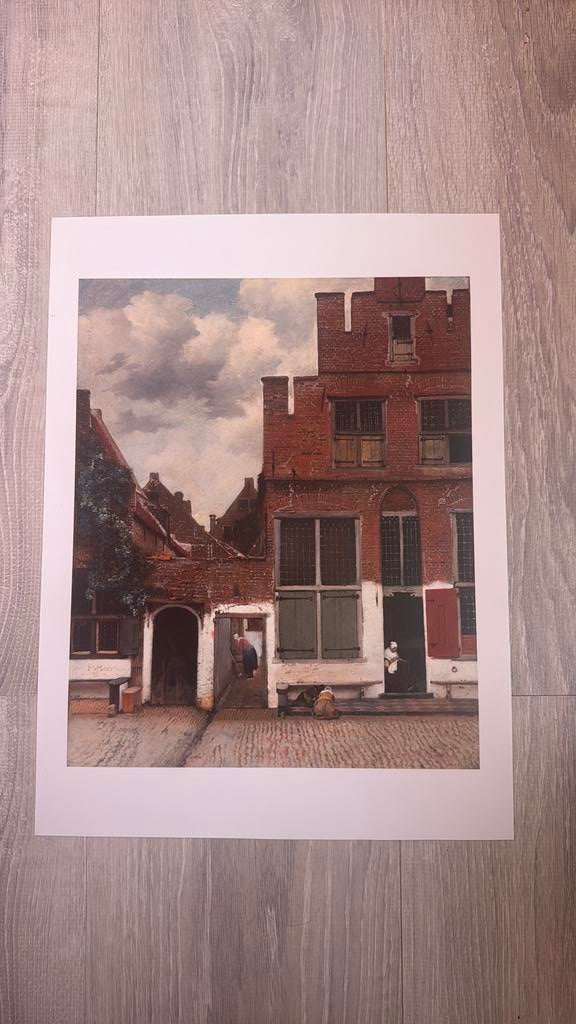 Poster Het Straatje van Johannes Vermeer (30x40cm), Ophalen, A1 t/m A3