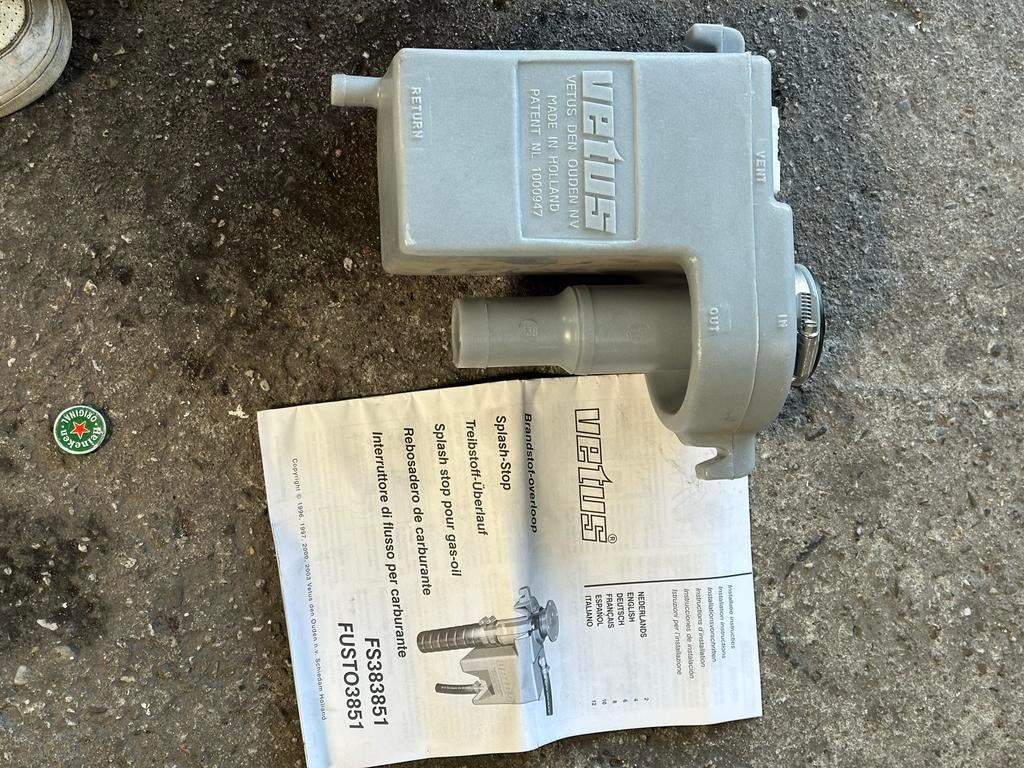 Nieuwe Vetus tank ontluchter - Brandstof overloop, Ophalen of Verzenden, Nieuw, Motor en Techniek, Zeilboot of Motorboot