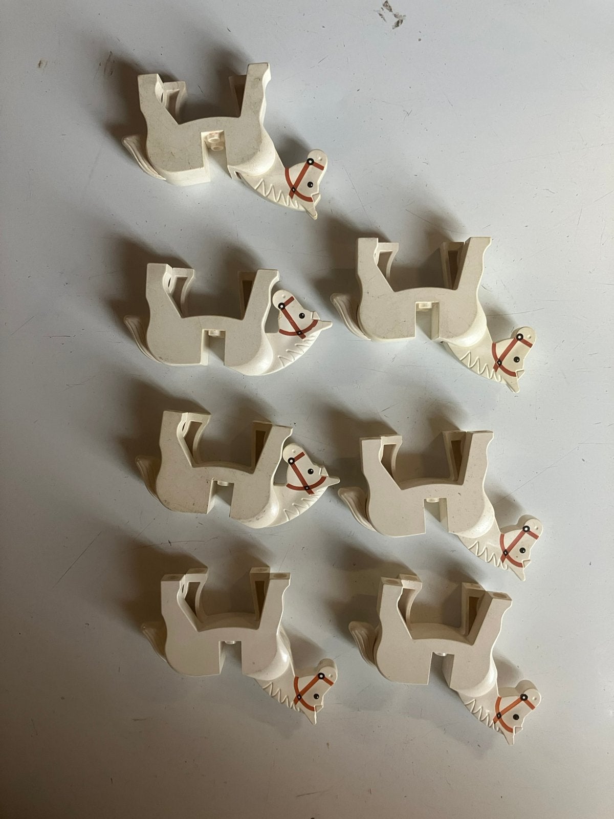 7 paarden lego wit, Ophalen of Verzenden, Gebruikt