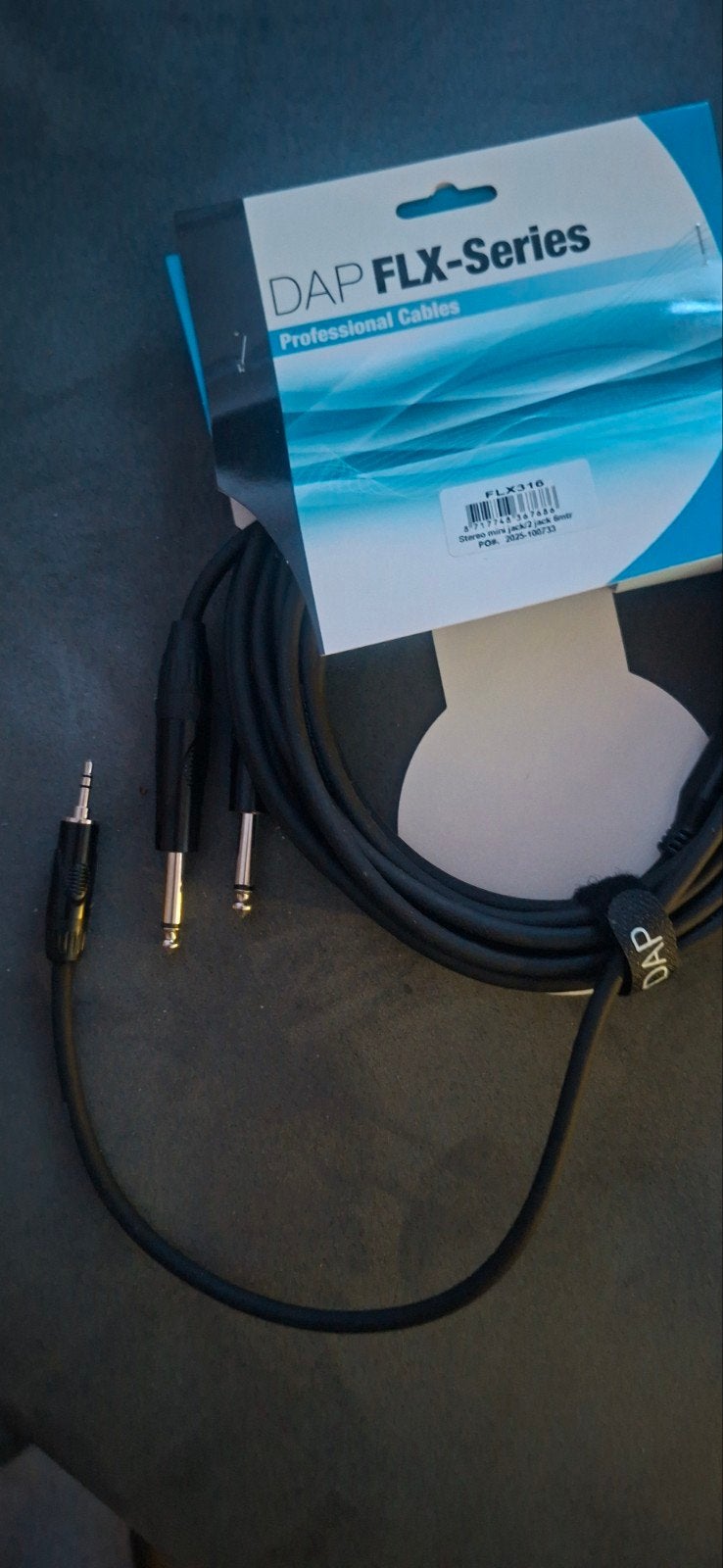 DAP FLX-Series Stereo Jack Kabel - Nieuw, Ophalen of Verzenden, Nieuw, Apparatuur