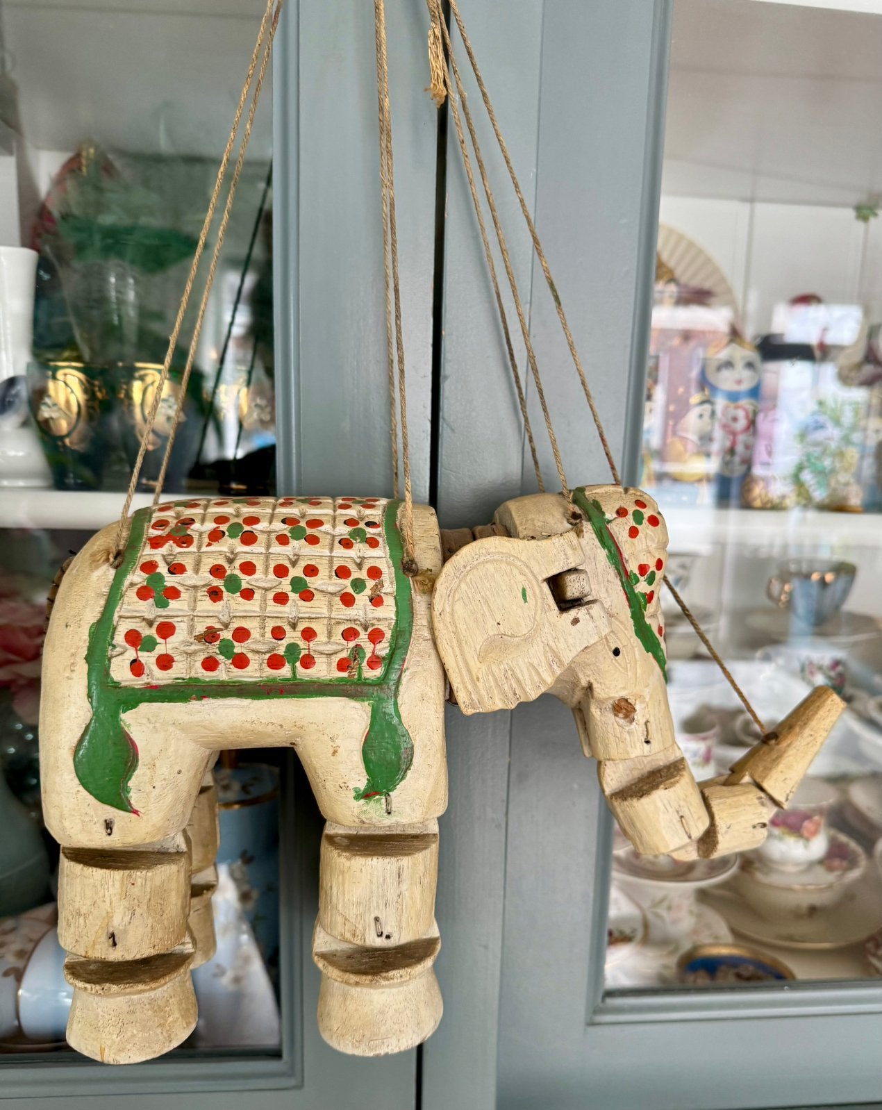 Marionet olifant India jaren ‘30, Antiek en Kunst, Ophalen of Verzenden