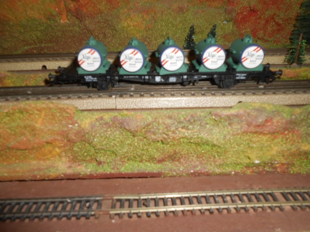 Märklin 47671 Container wagon ALPI Käse, Oostenrijk OBB, Wisselstroom, Ophalen of Verzenden, Märklin, Nieuw