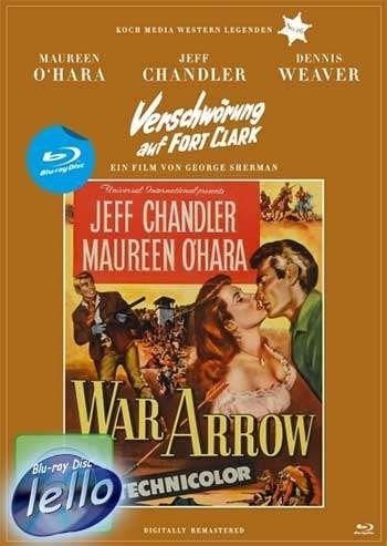 Blu-ray: War Arrow (1953 Maureen O'Hara, Jeff Chandler) DEDB, Ophalen of Verzenden, Nieuw in verpakking, Klassiekers