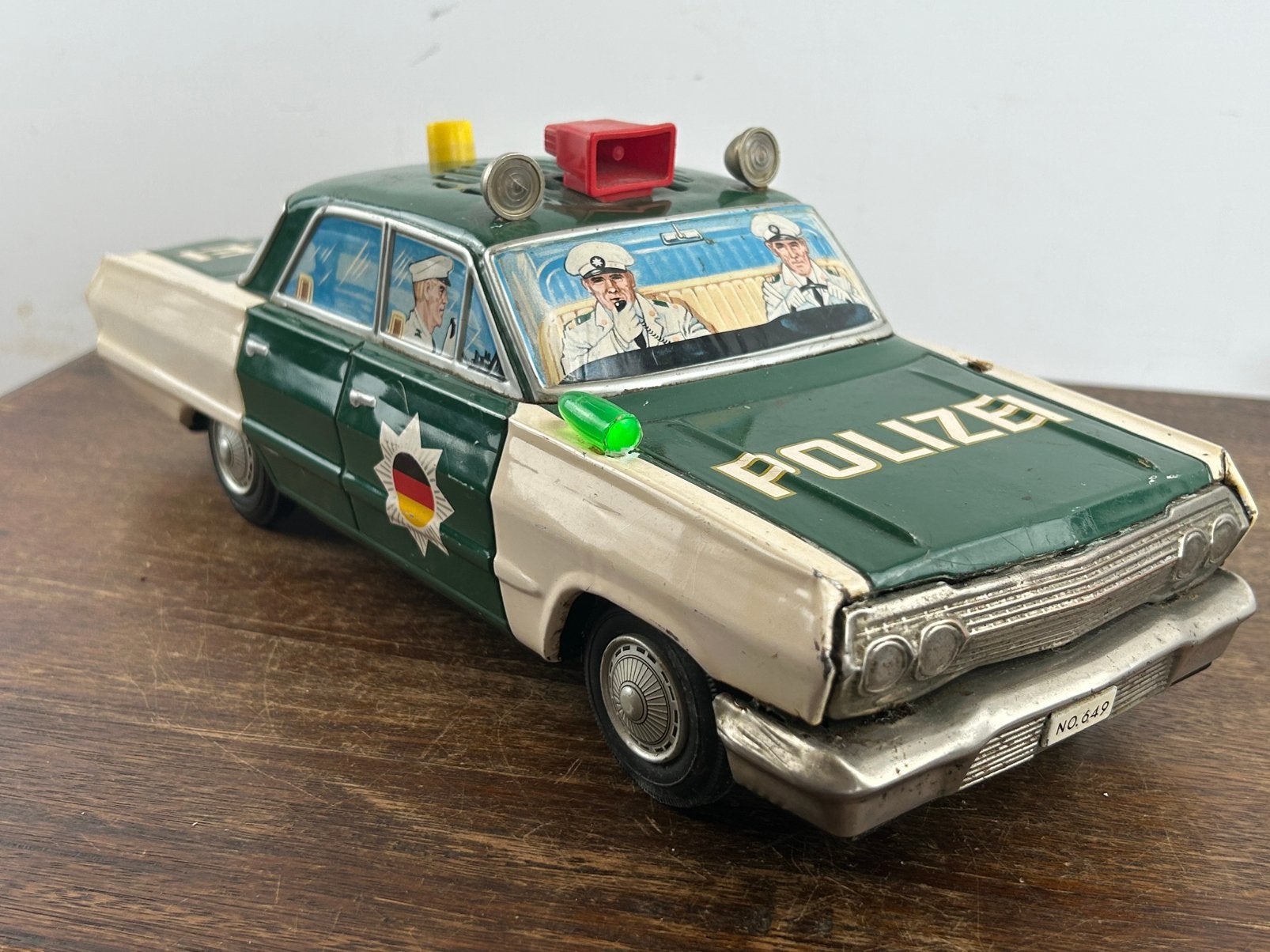 Yone Yonezawa 649 Chevrolet Polizei Blikken Auto Japan, Antiek en Kunst, Antiek | Speelgoed, Ophalen of Verzenden