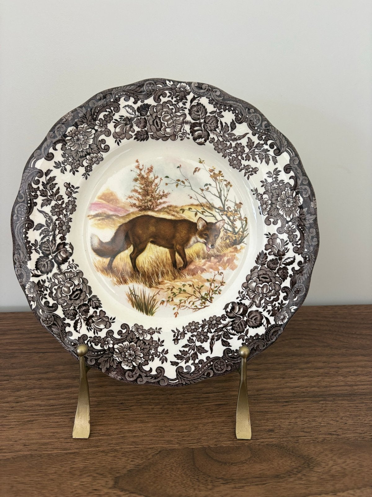 Vintage Palissy Game Series bord met vos - Royal Worcester, Ophalen of Verzenden