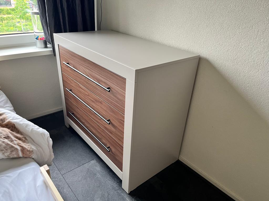 Commode met 3 lades - 105x55x91 cm, Ophalen, Gebruikt, 50 tot 70 cm, 100 cm of meer