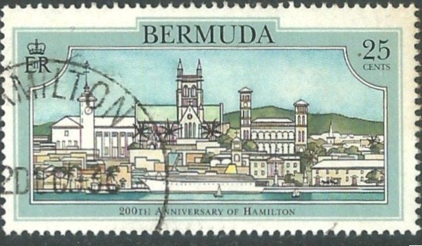 BERMUDA 1993 25c. 200j. Hamilton, Michel: 639, Gestempeld., Verzenden, Gestempeld, Noord-Amerika