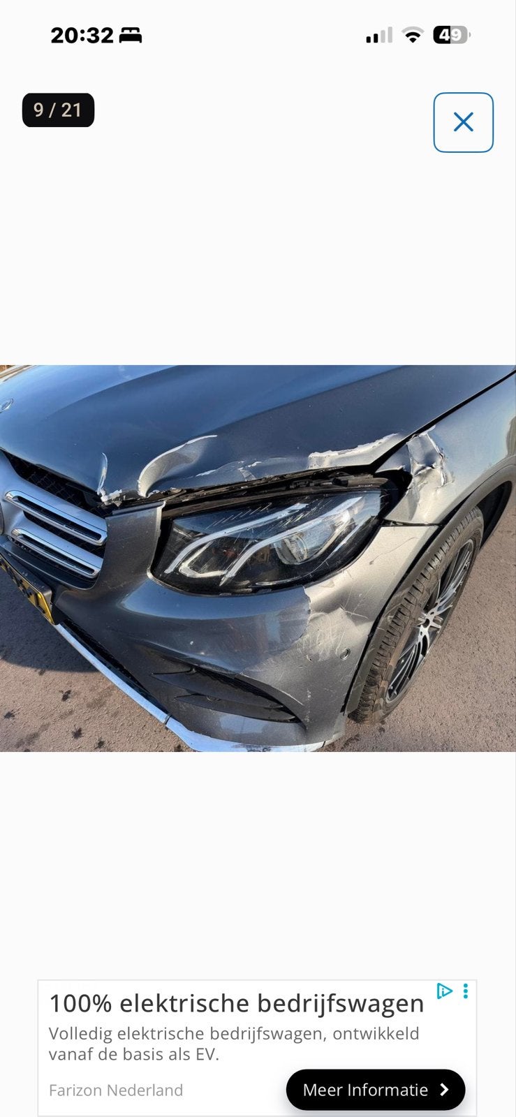 Gezocht: Onderdelen Mercedes GLC 250 2019 AMG Grijs/Blauw, Auto-onderdelen, Ophalen of Verzenden, Voor, Mercedes-Benz, Motorkap
