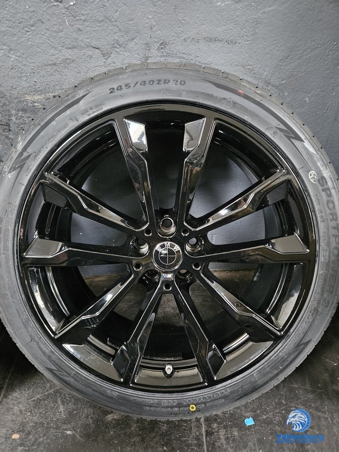 Originele BMW 7-Serie G11 G70 20 inch zwarte breedset velgen, -, -, Banden en Velgen, Ophalen of Verzenden