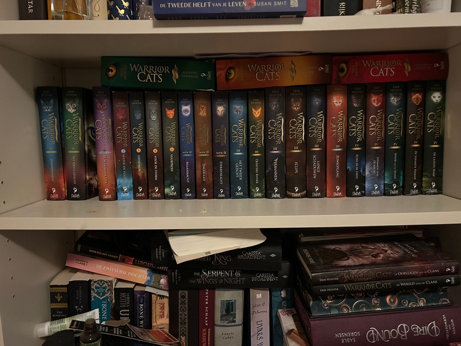 Warrior cats boeken - Erin Hunter - Kinderboeken, Boeken, Ophalen of Verzenden, Gelezen