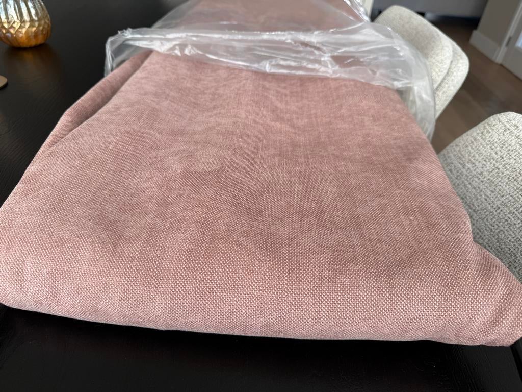 Nieuw, verduisterend ‘oud roze’ wavegordijn, hoogte ca 2.4 m, Ophalen, Overige kleuren, 200 cm of meer, Nieuw