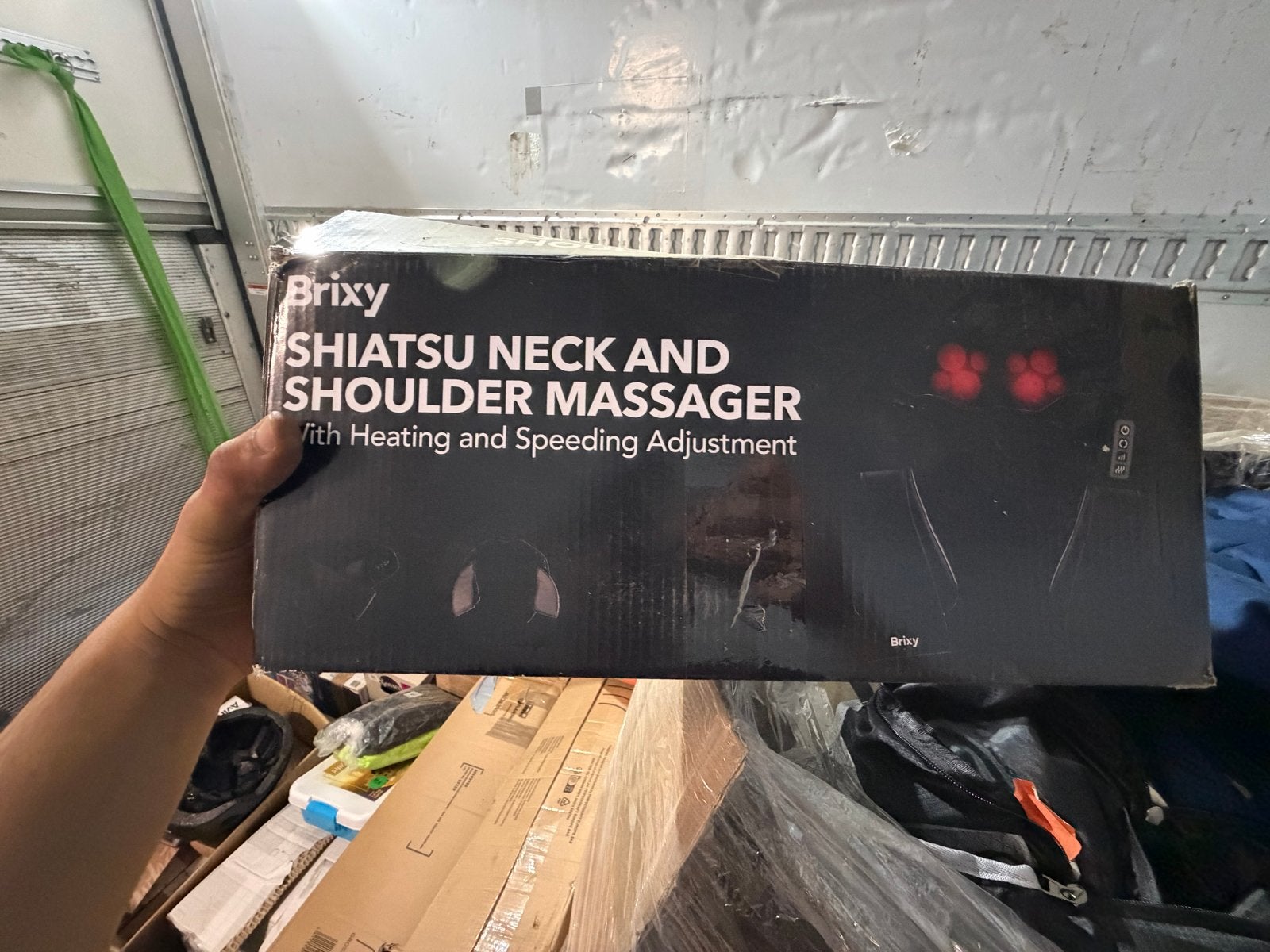 Brixy Shiatsu Nek- en Schoudermassager met Warmte, Ophalen of Verzenden, Nieuw, Apparaat