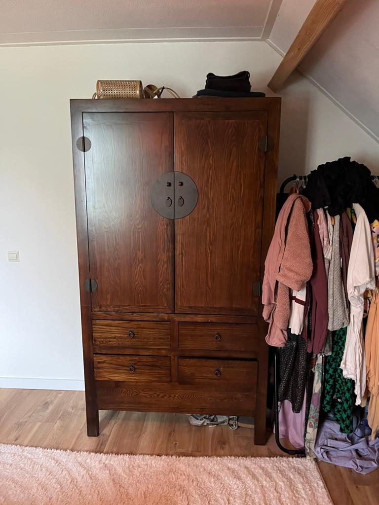 Chinese bruidskast, Huis en Inrichting, Kasten | Kledingkasten, Ophalen, Gebruikt, 25 tot 50 cm, Minder dan 100 cm