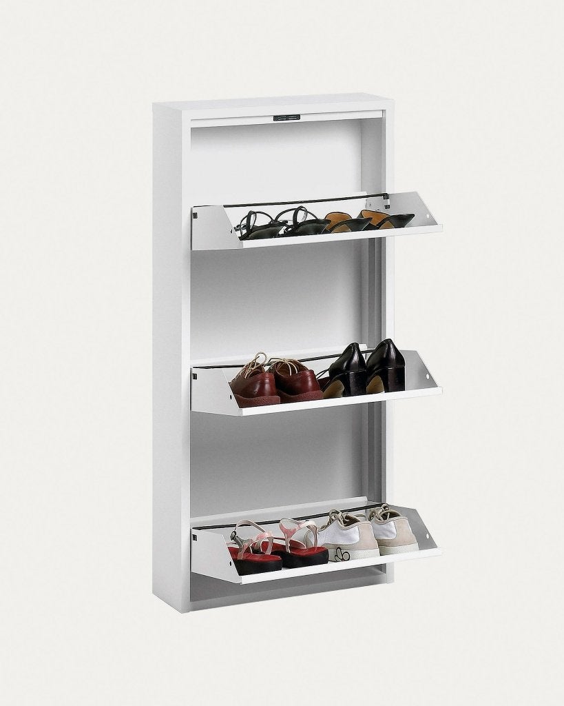 Schoenenkast Metaal 3 Kleppen ,Schoenenrek, Huis en Inrichting, Verzenden, Nieuw, Modern