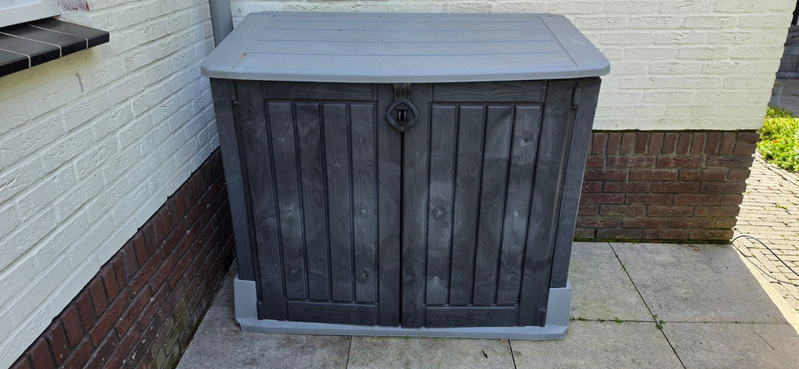Tuinkast voor kussens tuinset - Spatwaterdicht, Tuin en Terras, Ophalen, Gebruikt, Kunststof, Overige typen