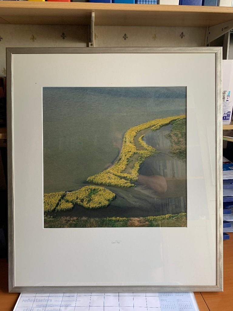 Karel Tomeï - Moerasandijvie Oosterschelde (70x80 cm), Ophalen, Foto, Fotografie, Ingelijst