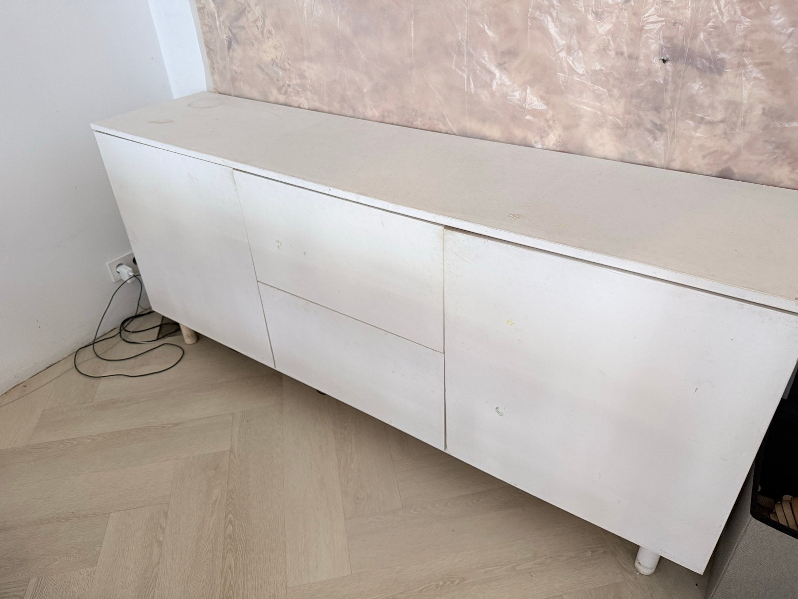 GRATIS IKEA ERSNÄS kast behandeld met kalkverf, Ophalen, Gebruikt, 150 tot 200 cm, Met lade(s)