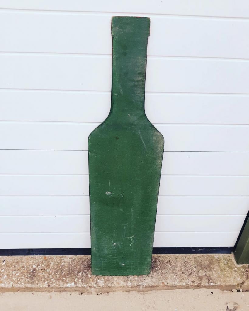 Origineel reclamebord van een wijnfles(komt uit Frankrijk)🍷, Reclamebord, Gebruikt, ., Ophalen of Verzenden