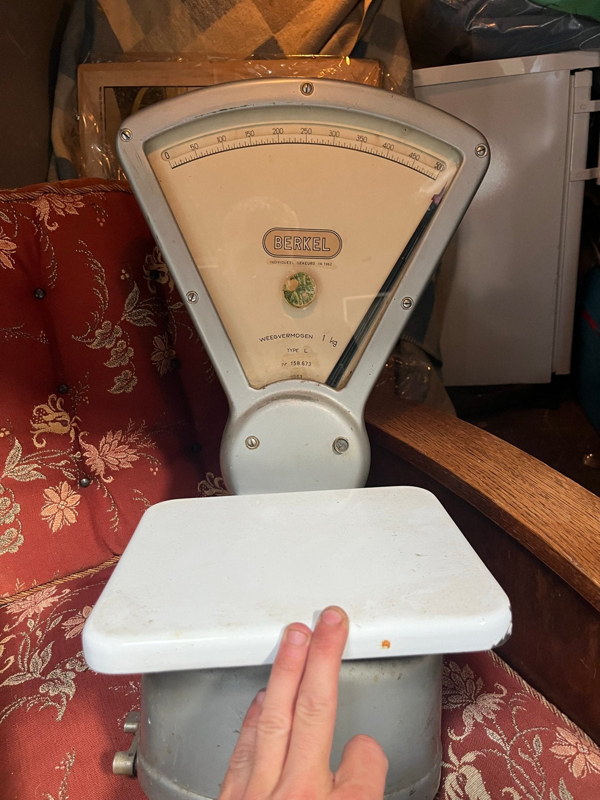 Vintage Berkel Weegschaal - Type L, 1 kg weegvermogen, Ophalen of Verzenden, Gebruikt, Overige typen, Minder dan 50 kg
