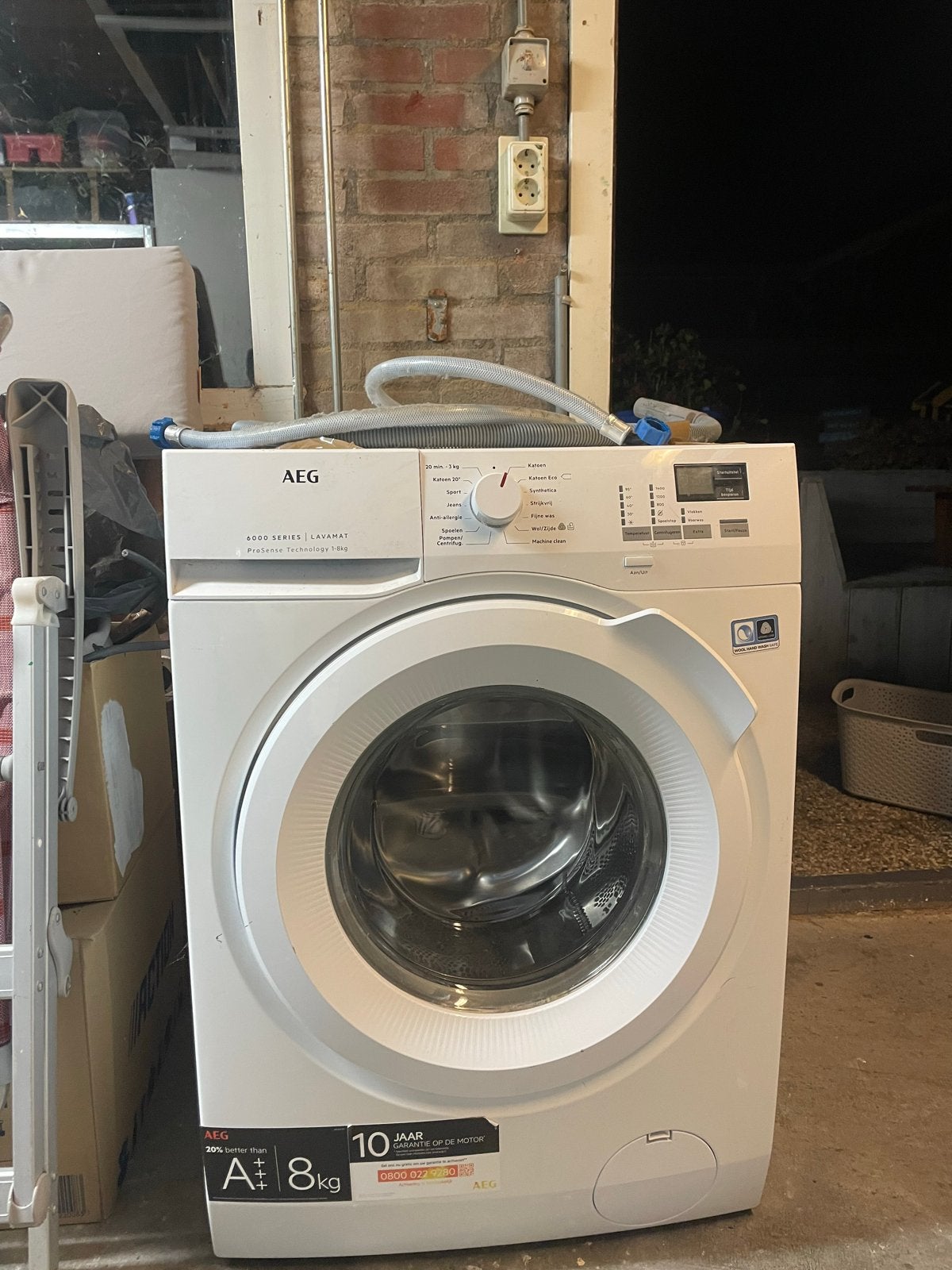 AEG 6000 Series Lavamat Wasmachine, Ophalen, Gebruikt, 8 tot 10 kg, Energieklasse A of zuiniger
