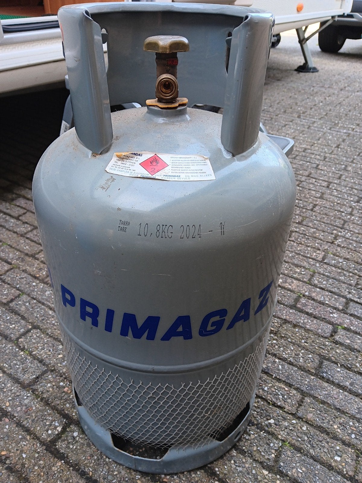 Gasfles  primagaz 10,8 kg LEEG, Ophalen