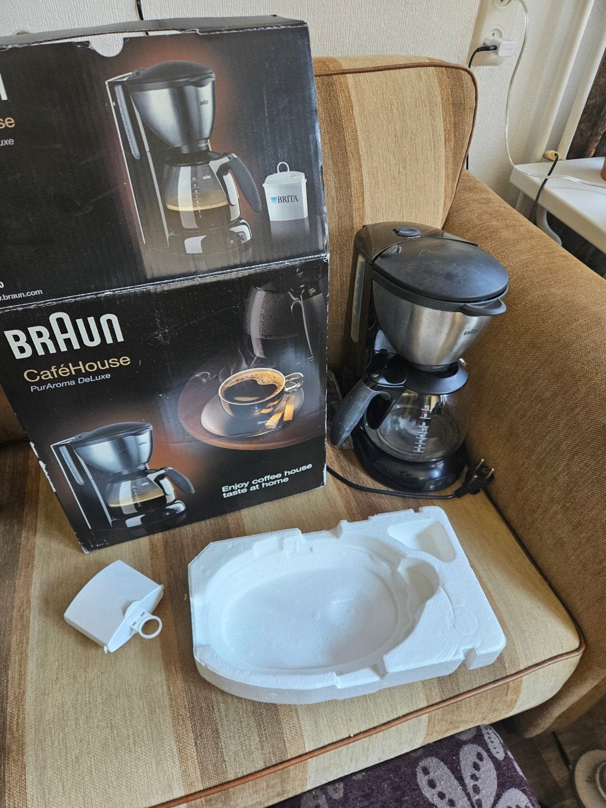Braun KF 570 in Zwart, Witgoed en Apparatuur, Koffiezetapparaten, Ophalen, Koffiemachine