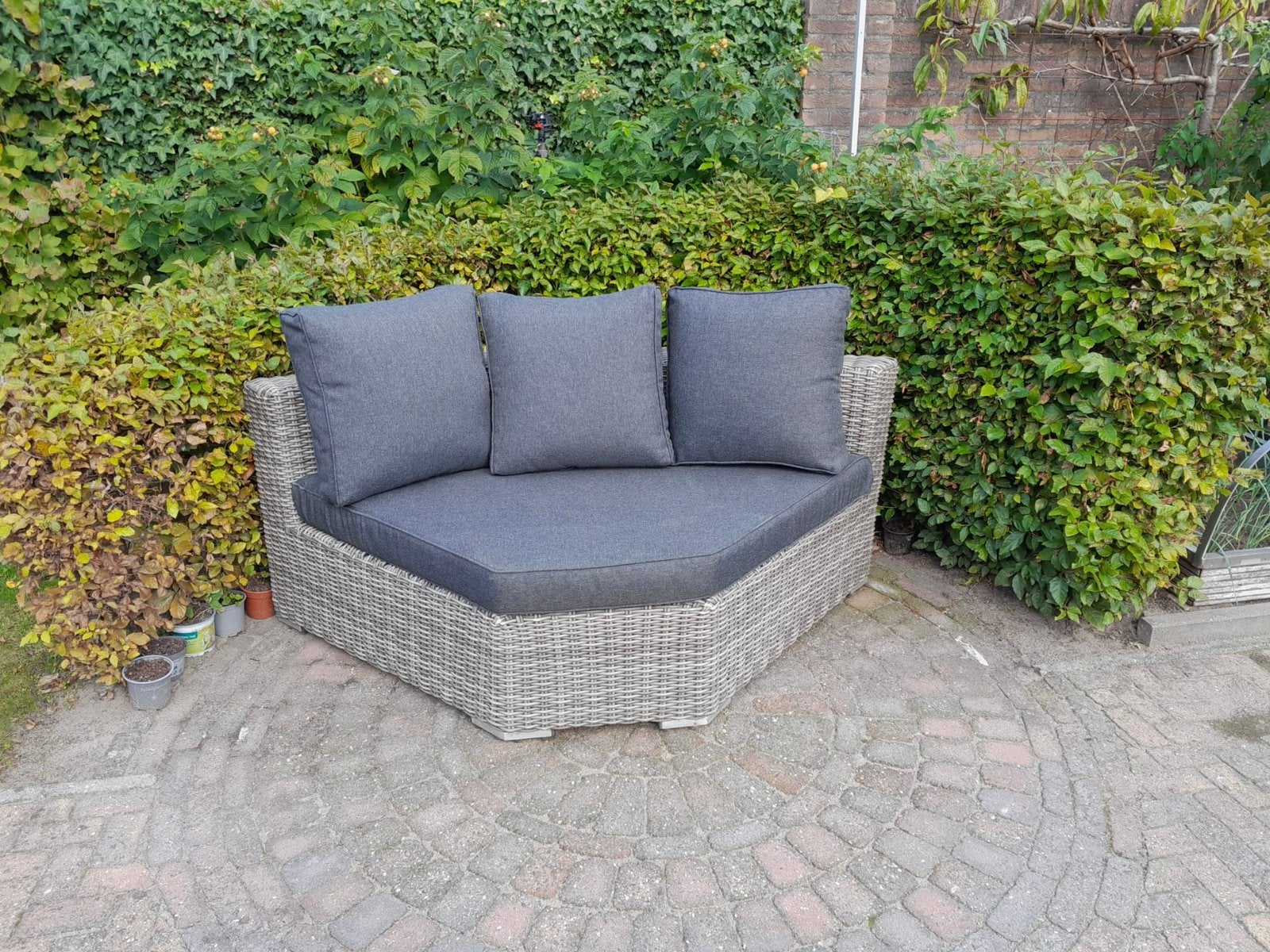 Lounch hoekbank, Tuin en Terras, Ophalen, Gebruikt