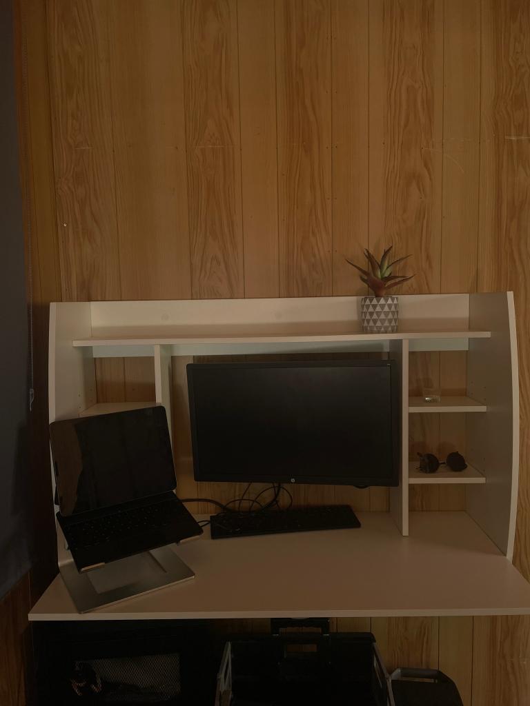 Wandbureau - Wit, Ophalen, Gebruikt, 110 cm, 48 cm