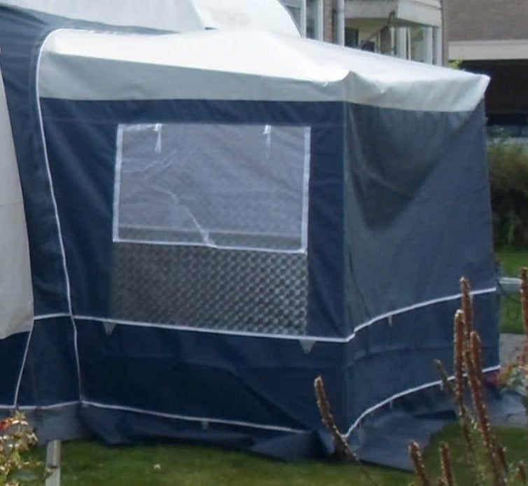Dorema uitbouw zijtent stalen stok en optioneel slaapcabine, Ophalen, Gebruikt