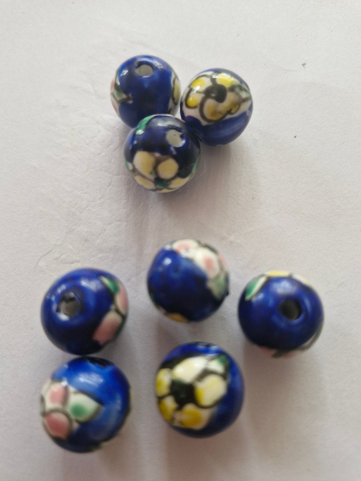 Set van 8 Surinaamse Alakondre / Ala Kondre kralen", Ophalen of Verzenden, Nieuw, Kraal
