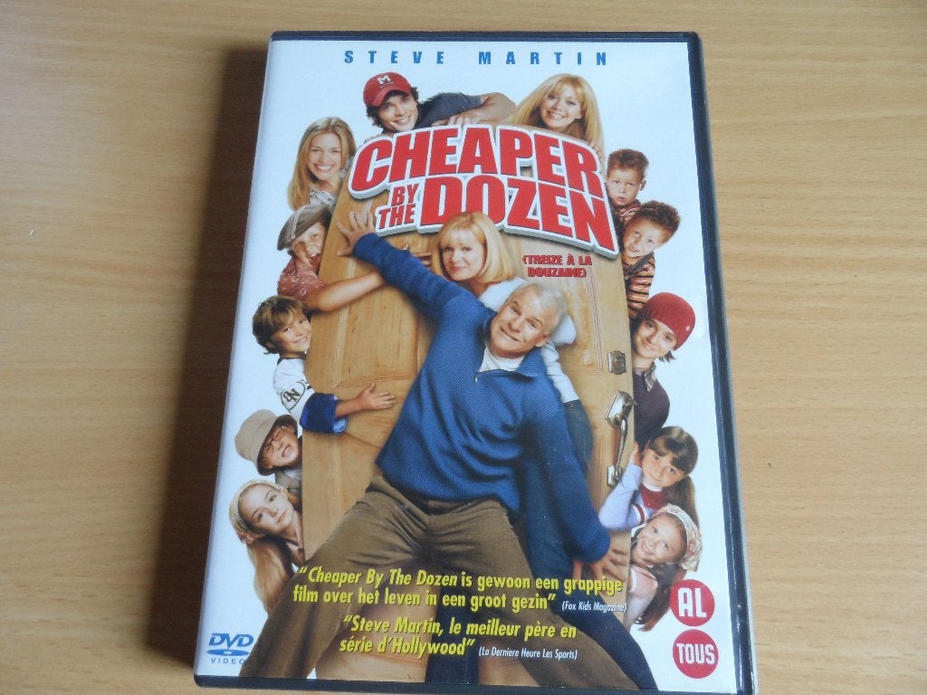 DVD CHEAPER BY THE DOZEN, Alle leeftijden, Ophalen of Verzenden, Zo goed als nieuw, Romantische komedie