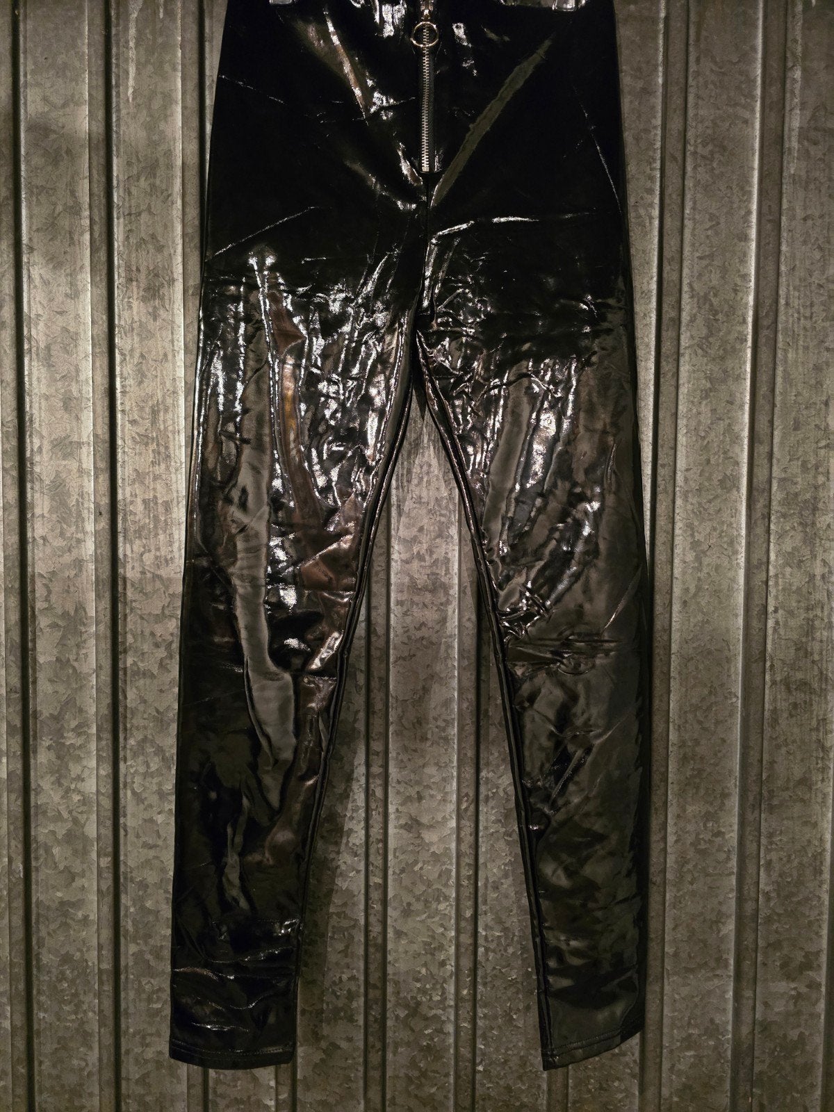 Zwarte lak legging maat M nieuw, Verzenden, Nieuw, Zwart, Legging