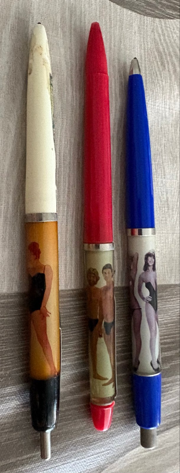 3 Vintage floating pennen, Verzamelen, Ophalen of Verzenden, Gebruikt