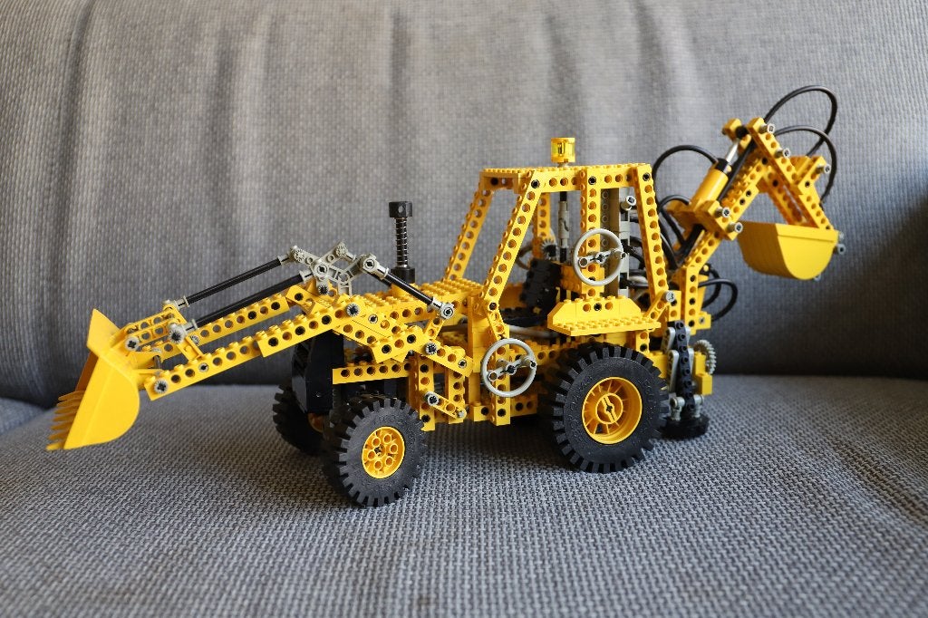 LEGO Technic 8864 Graafmachine (Backhoe), Ophalen, Gebruikt, Lego, Complete set