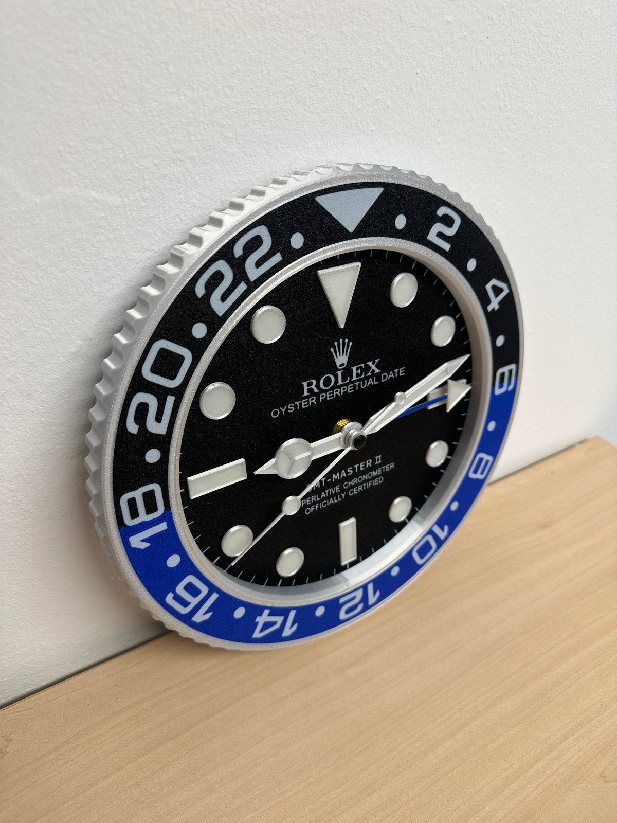 Rolex GMT-Master II Wandklok - Glow in the Dark, Glow in the dark, Analoog, Nieuw, Ophalen of Verzenden