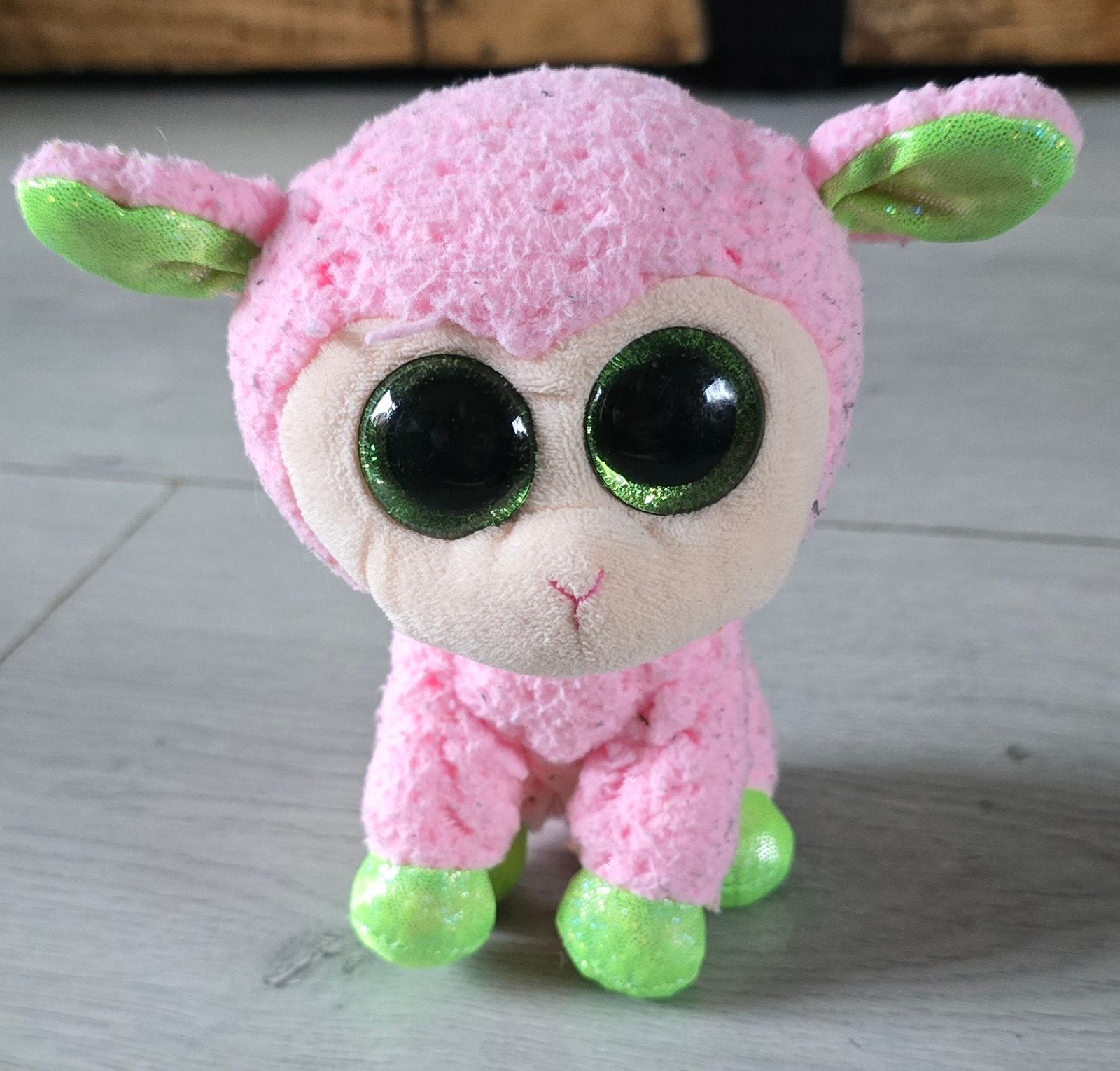 Ty Beanie Boo - Leyla ("babs") - 15 cm, Overige typen, Ophalen of Verzenden, Roze, Klein (minder dan 20 cm)