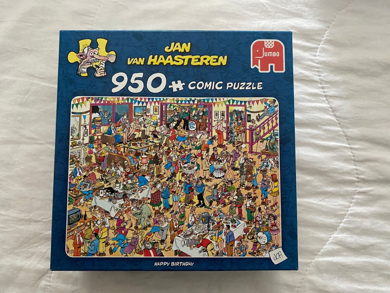 Jan van Haasteren puzzle “Happy Birthday” 950, Ophalen of Verzenden, 500 t/m 1500 stukjes, Zo goed als nieuw, Legpuzzel