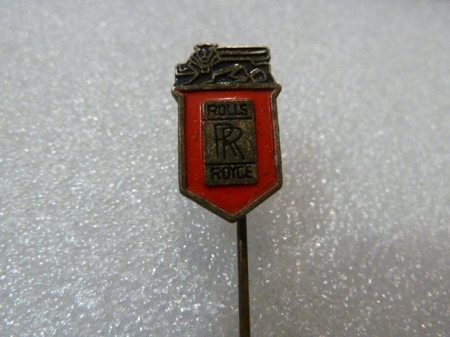 Vintage Rolls Royce Reversspeldje, Ophalen of Verzenden, Gebruikt, Merk, Speldje of Pin