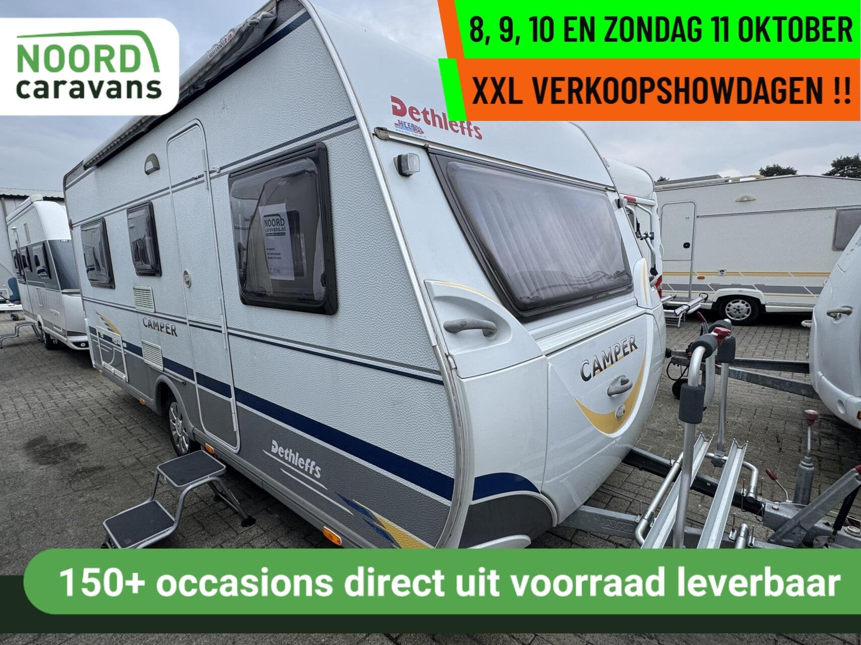 Dethleffs CAMPER - XXL VERKOOPSHOW 8,9,10 & 11OKT. 10-17 UUR, Rondzit, Bedrijf, Hordeur, Tot en met 4
