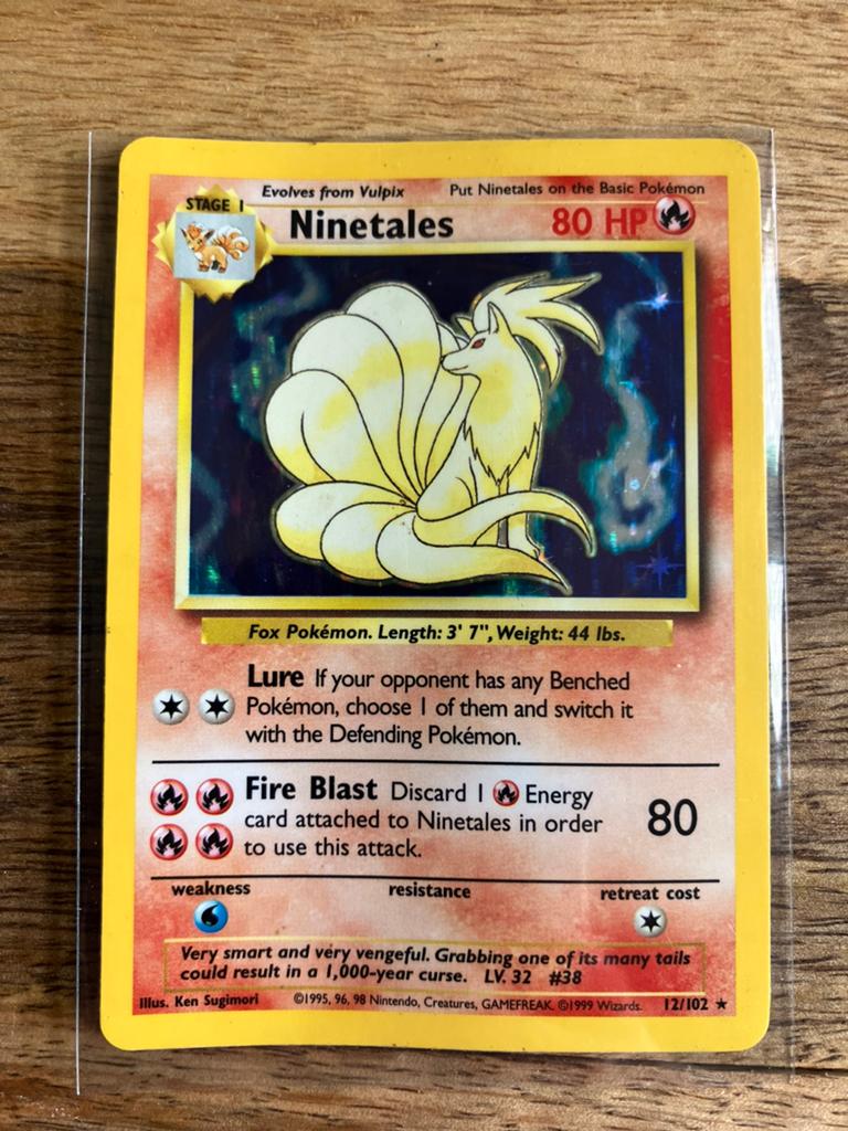 Pokemon Base Set - Ninetales (HOLO), Verzenden, Gebruikt