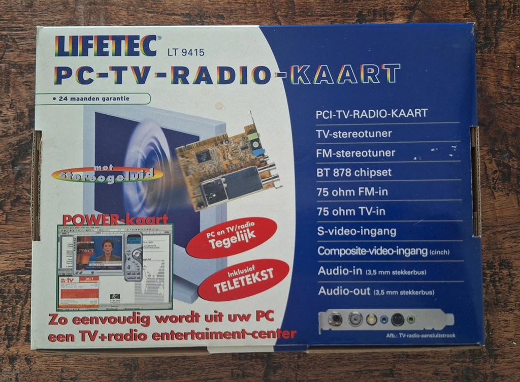 PC TV-Radio kaart, LifeTec LT9415, BT878 chipset, Ophalen of Verzenden