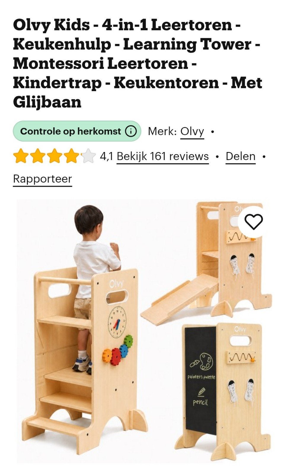keukenhulp 4in1 leertoren  keukenhulp, Kinderen en Baby's, Ophalen, Nieuw, Overige typen