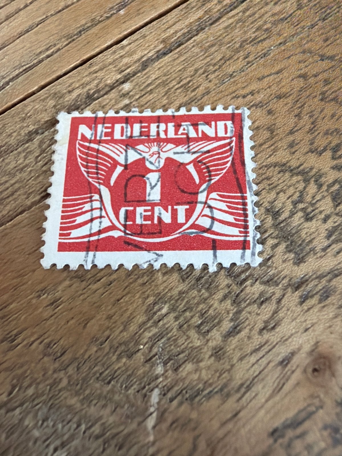 Nederland 1 Cent Postzegel (Gestempeld), Postzegels en Munten, Ophalen of Verzenden, T/m 1940, Gestempeld