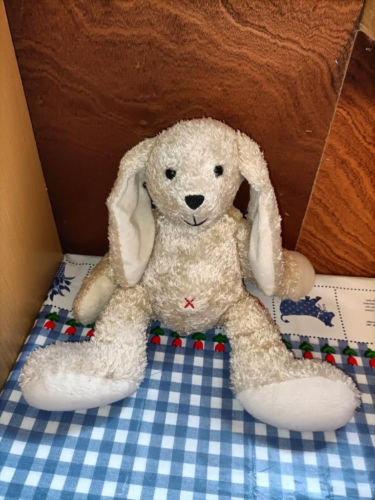Hema konijn knuffel 35 cm groot, Ophalen of Verzenden, Zo goed als nieuw, Konijn