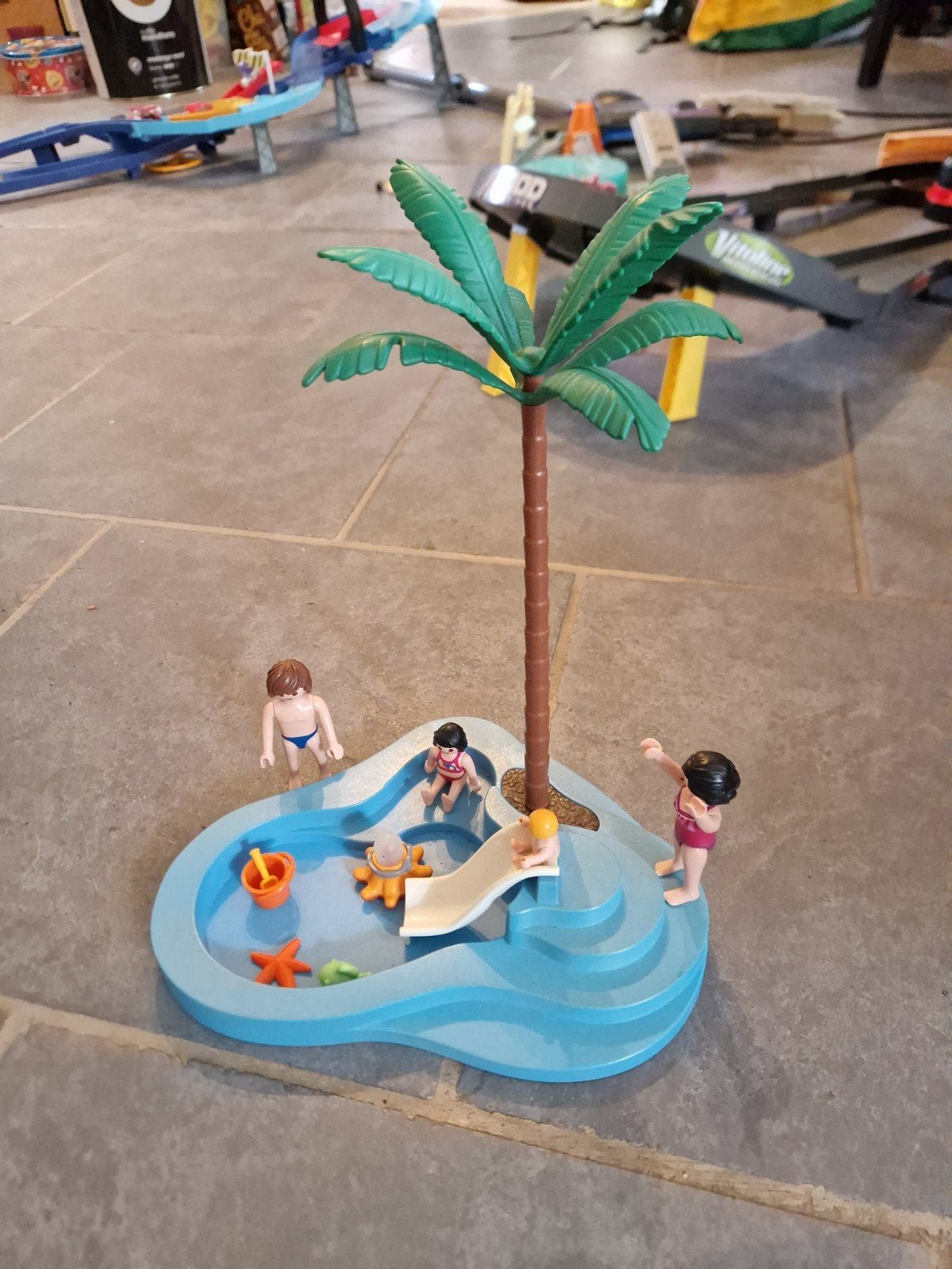 Playmobil Zwembad met Figuren en Accessoires, Gebruikt, Complete set, Overige typen, Ophalen of Verzenden