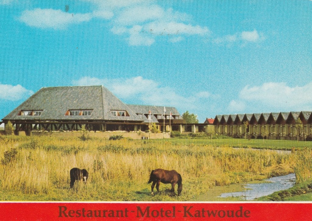 KATWOUDE Restaurant Motel Katwoude met Paarden, Verzenden, 1960 tot 1980, Gelopen, Noord-Holland