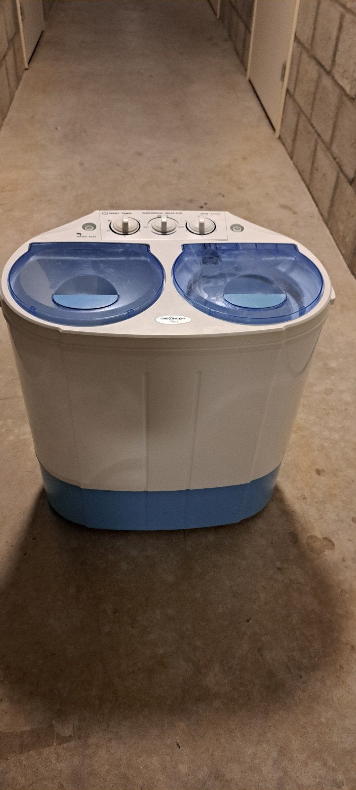 Camping/kampeer wasmachine met centrifuge - OneConcept DB003, Minder dan 1200 toeren, Minder dan 85 cm, Minder dan 4 kg, Bovenlader