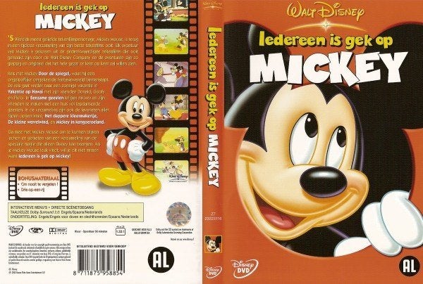 Iedereen Is Gek Op Mickey DVD, Europees, Tekenfilm, Verzenden, Alle leeftijden