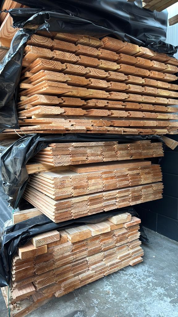 Douglas dakbeschot & gevelbekleding – Outlet prijzen €0,99!!, Ophalen of Verzenden, Zo goed als nieuw, 250 cm of meer, Planken