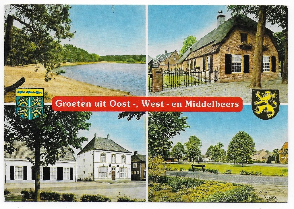 Oost - West - en Middelbeers Gelopen Ansichtkaart ( B6128), Ophalen of Verzenden, 1980 tot heden, Gelopen, Zeeland